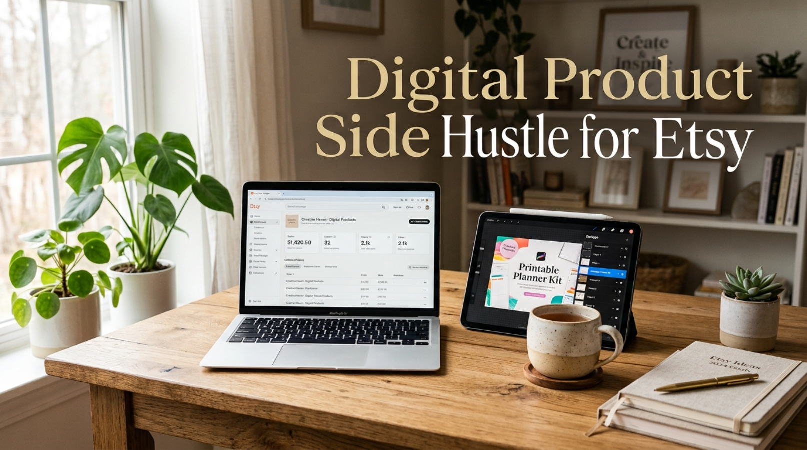 Digital Product Side Hustle for Etsy