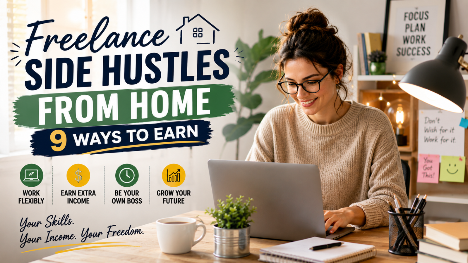 Freelance Side Hustles From Home: 9 Ways to Earn