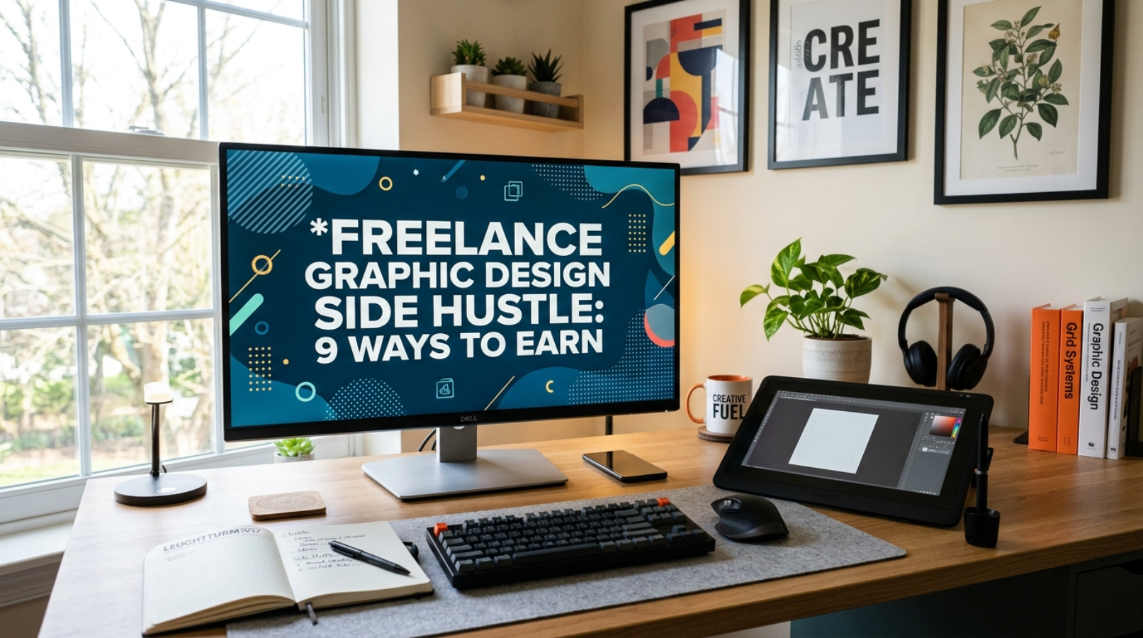 Freelance Graphic Design Side Hustle: 9 Ways to Earn