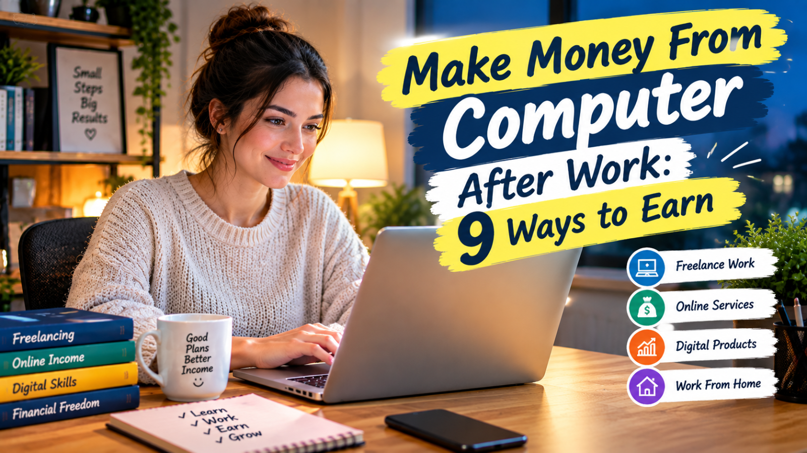 Make Money From Computer After Work: 9 Ways to Earn